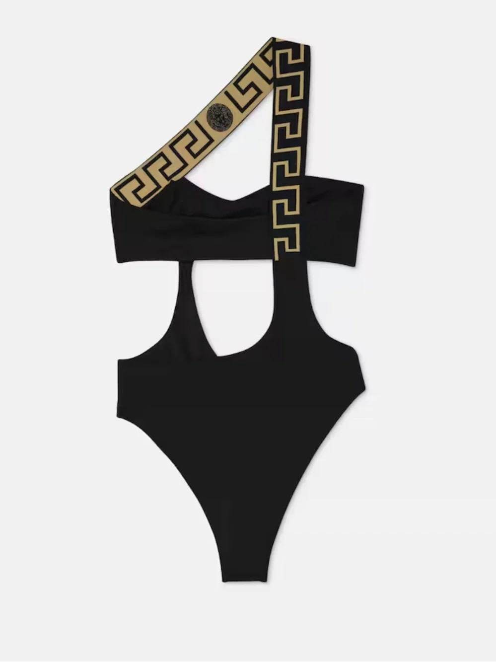NWOT Versace Econyl Black One-Piece Swimsuit - 2